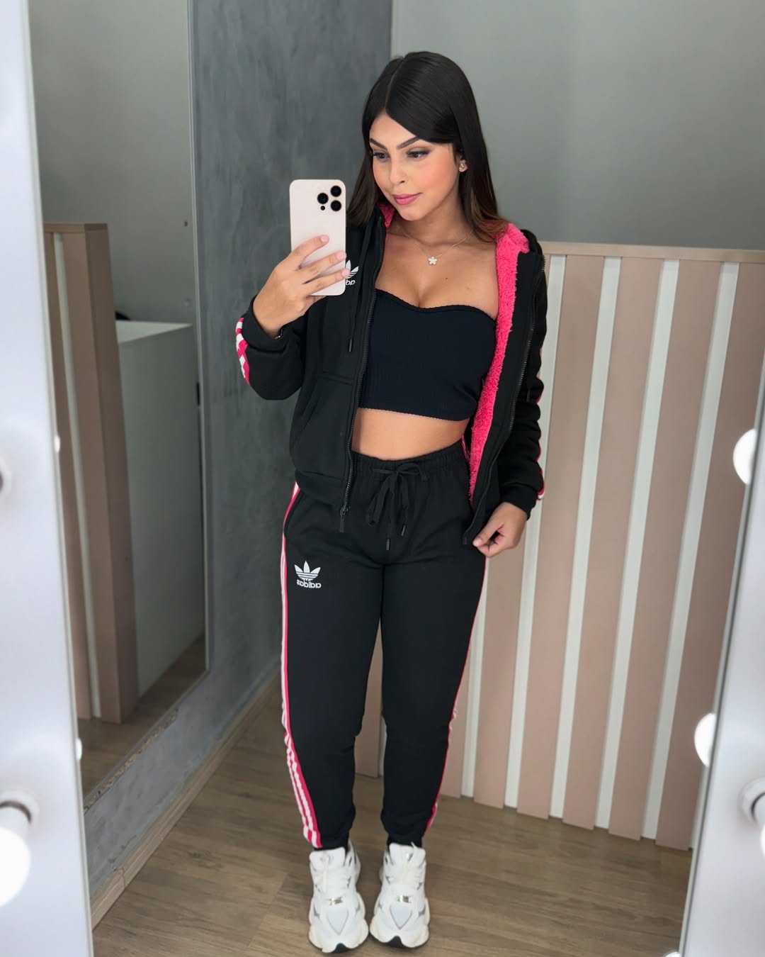 Conjunto Moletom Adidas Bordado