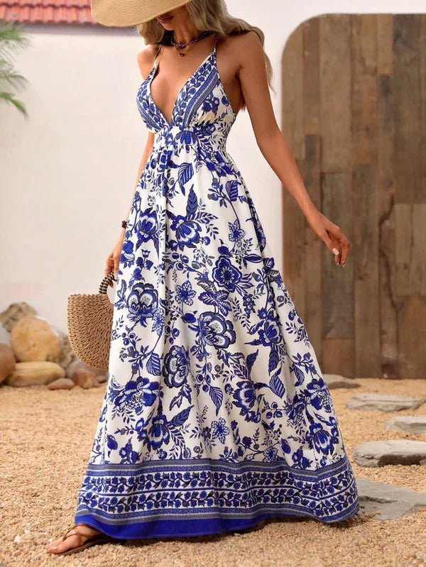 Vestido Longo Estampa Floral