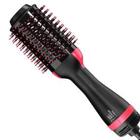 Escova Secadora Alisador Elétrica Quente Cabelo Com 3 Em 1 Hair Styler
