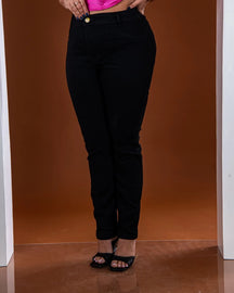Calças Jeans Feminina PLUS SIZE PRETA