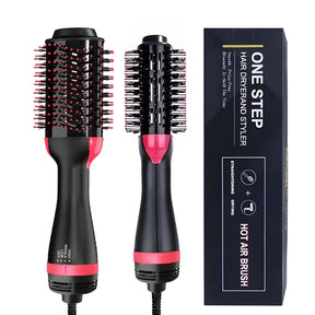 Escova Secadora Alisador Elétrica Quente Cabelo Com 3 Em 1 Hair Styler