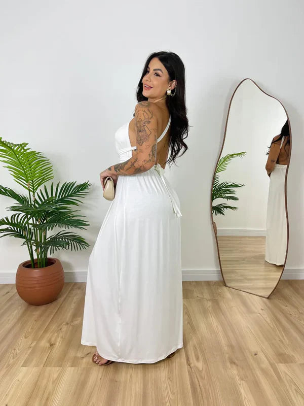 Vestido Longo Fenda