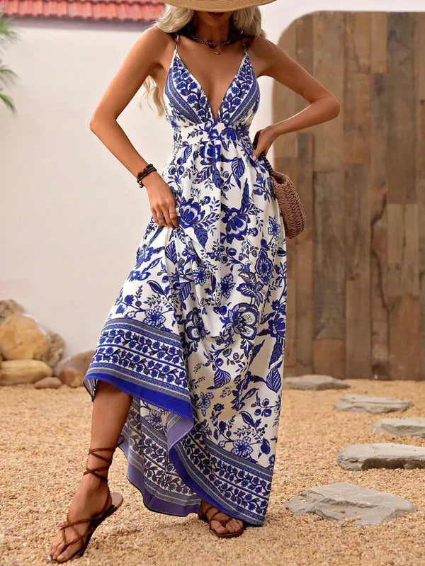 Vestido Longo Estampa Floral